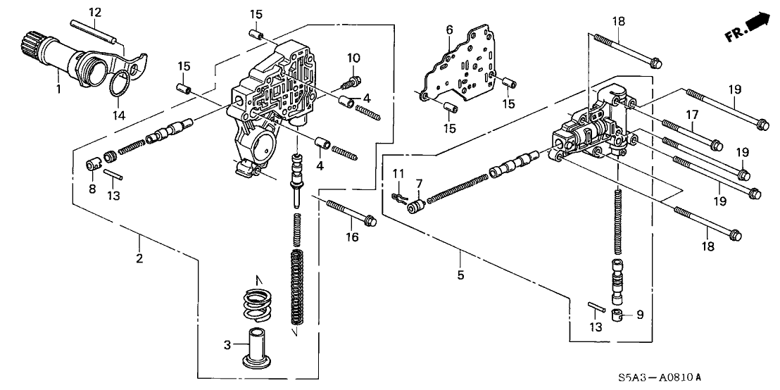 New 1997-2005 Fits Honda Civic Body Assy., Lock-Up Valve, Part # 27600-PDM-000