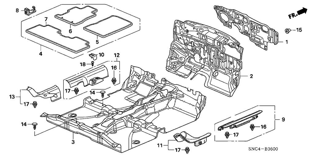 New 2009-2011 Fits Honda Civic Garnish Assy., L. FR. Side (Inner) *NH686L* (QP LIGHT WARM GRAY), Part # 84251-SNA-A01ZF
