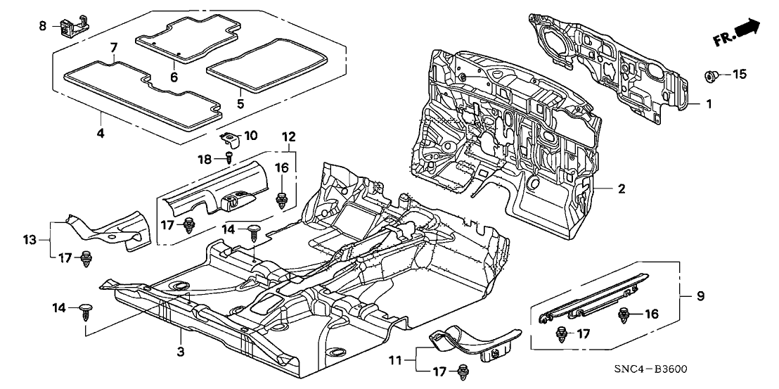 Honda New 2009-2011 Fits Honda Civic Garnish Assy., R. RR. Side (Inner) *NH686L* (QP LIGHT WARM GRAY), Part # 84211-SNA-A01ZF