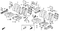 Honda New 1990-1993 Fits Honda Accord Wire, FR. Seat-Back Walk-In (Inner), Part # 81235-SM2-J01