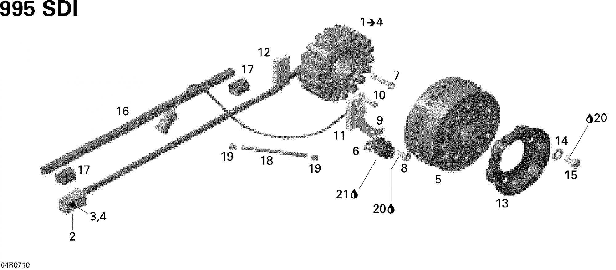 Fits 2005-2007 Ski-Doo Mach Z 1000 SDI / Mach Z 1000 SDI Adrenaline & X Models Rubber Stopper, OEM Part # 420960920