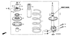 New 2006-2008 Fits Honda Pilot Shock Absorber Assembly, Left Front, Part # 51602-STW-A04