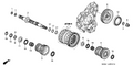 Honda New 1999-2001 Fits Honda Odyssey Gear, Secondary Shaft Low, Part # 23411-P7T-000