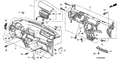 Honda New 2008-2010 Fits Honda Odyssey Lid, L. Instrument Side *YR327L* (PEARL IVORY), Part # 77215-SHJ-A01ZF