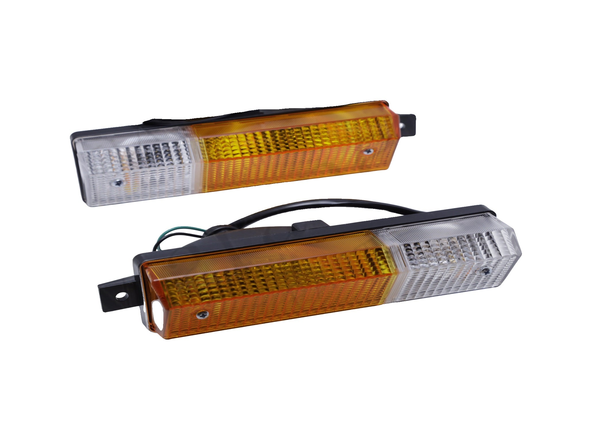 60121001/K - Front Indicator & Side Lamp Unit Pair Orange/Clear Lens
