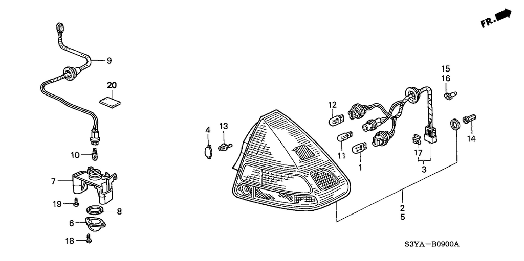 New 2000-2006 Fits Honda Insight Socket, Part # 34104-S3Y-A01