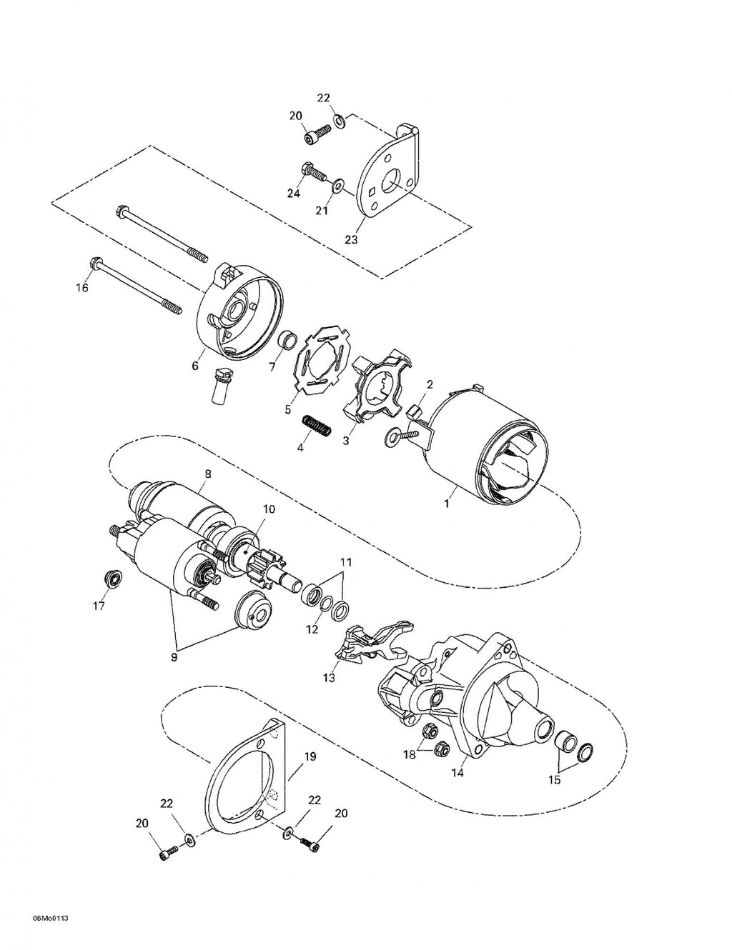 Fits 2000-2006 Ski-Doo Formula Deluxe 500/600/700 / Formula Deluxe 600/700 Models Brush Kit, OEM Part # 410213107