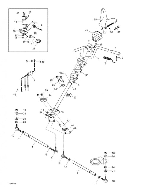 Fits 2001-2005 Ski-Doo Skandic 500/600 / Skandic 500F/600 Models Main Tube, OEM Part # 5245968