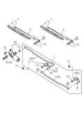 New 1998-2002 Fits Honda Passport Arm Wiper, Part # 89712-60123