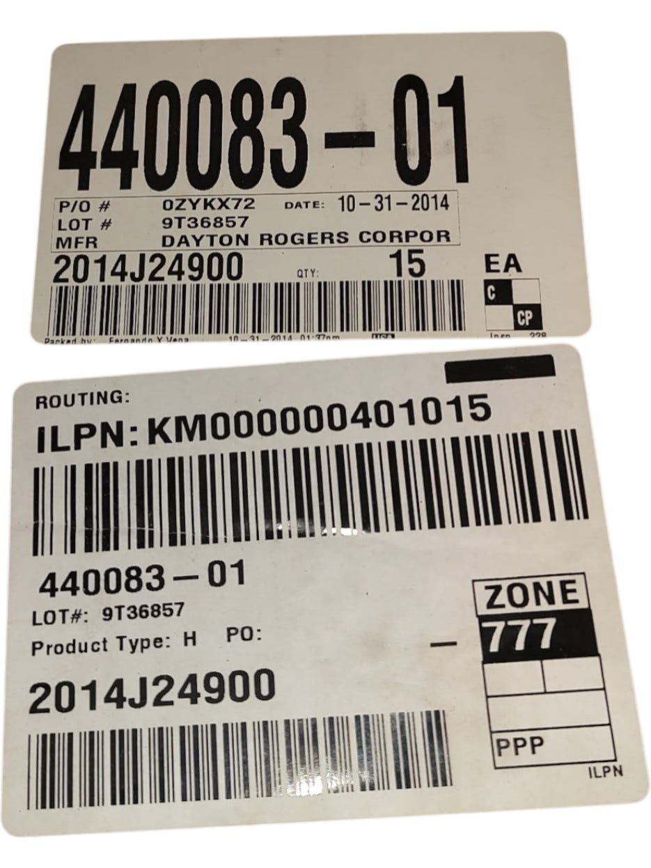 Boeing 440083-01 — Iron Vault inventory image OWNERMANIFESTBOEING44008