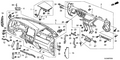Honda New 2006-2008 Fits Honda Pilot Lid, Auto Air Conditioner Hole*NH574L* (TU WARM GRAY), Part # 77104-S84-A00ZJ