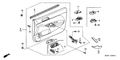 New 2004-2005 Fits Honda Civic Cover, L. Door Grip *NH509L* (FINE SILVER METALLIC), Part # 83592-S5S-E11ZE