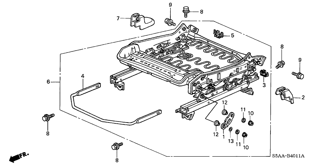 Honda New 2003-2005 Fits Honda Civic Cover, L. RR. Foot (Inner) *YR239L* (KI IVORY), Part # 81596-S5A-J01ZD