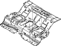 Ford New 2006-2012 Fits Ford / Lincoln / Mercury Fusion / MKZ / Zephyr Pan Assy - Floor - Centre Base No., Part # 6E5Z5411160AA
