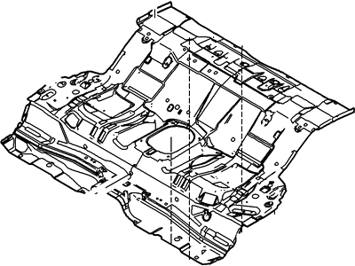 Ford New 2006-2012 Fits Ford / Lincoln / Mercury Fusion / MKZ / Zephyr Pan Assy - Floor - Centre Base No., Part # 6E5Z5411160AA
