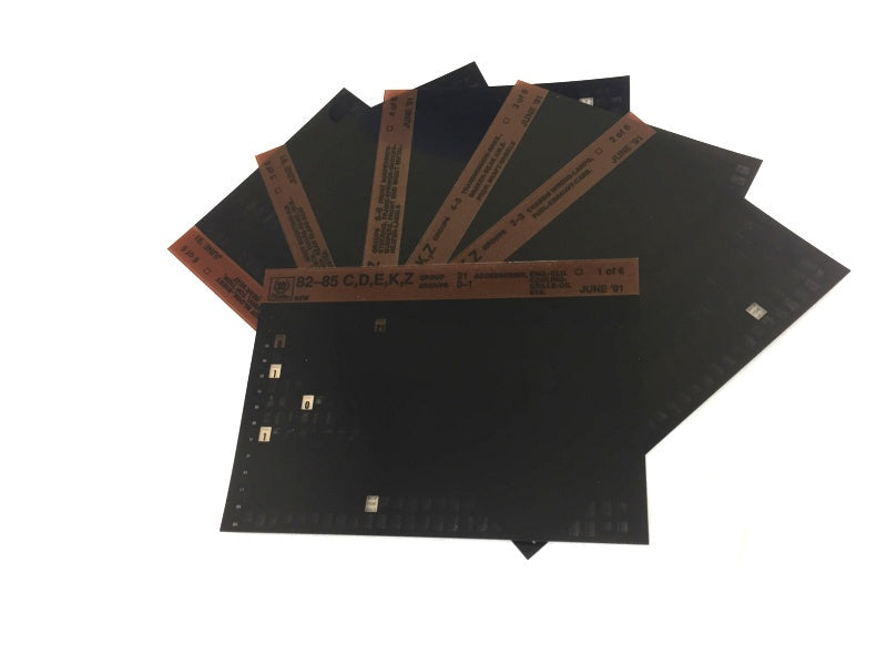1982-1985 Cadillac C,D,E,K,Z Parts Microfiche Catalog Slides