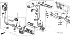 New 2003-2005 Fits Honda Civic Cable, Pdu In., Part # 1F110-PZA-003