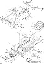 Fits 2005-2007 Ski-Doo Mach Z 1000 SDI / Mach Z 1000 SDI Adrenaline & X Models Steering Column Support, OEM Part # 518324046