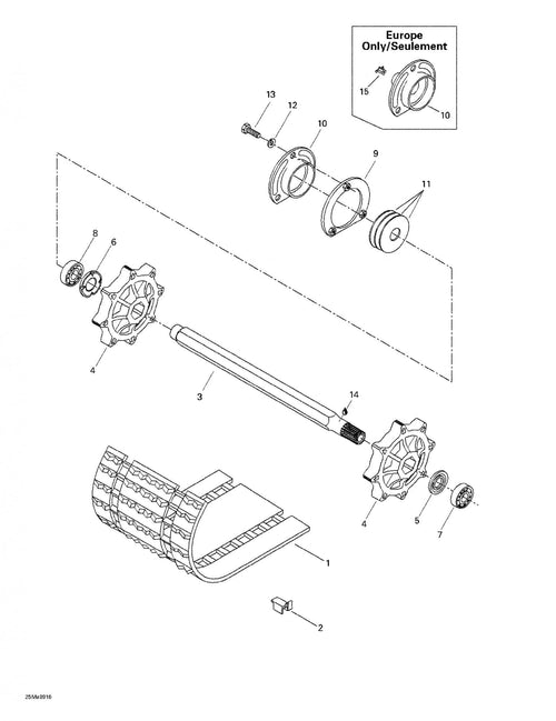 Fits 1997-2005 Ski-Doo Tundra / Tundra II LT Models Washer, OEM Part # 501020500