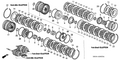 Honda New 1999-2001 Fits Honda Odyssey Spring, Clutch Disk, Part # 22537-P7T-003