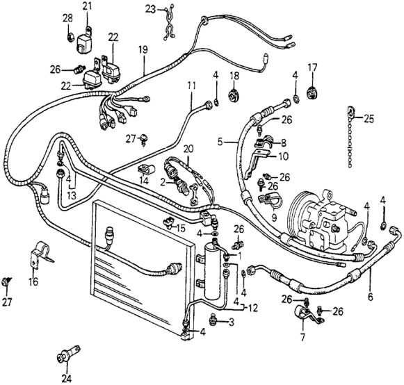 Honda New 1982-1983 Fits Honda Accord Discharge Hose, Part # 38671-SA5-661