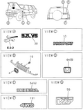 Honda New 1995-1997 Fits Honda Passport Decal, Engine, Part # 89711-50000