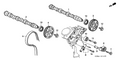 New 2005-2007 Fits Honda Accord Hybrid Camshaft, Rear, Part # 14200-RDV-J00