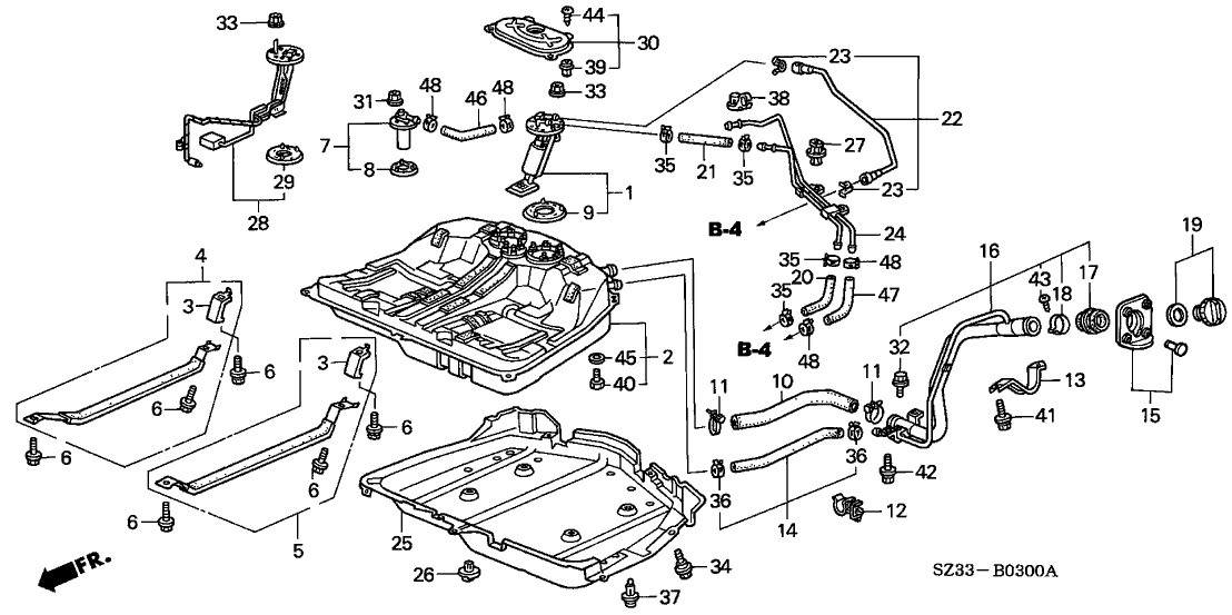 New 1996-1999 Fits Acura RL Clamp, Breather Tube, Part # 17653-SZ3-003