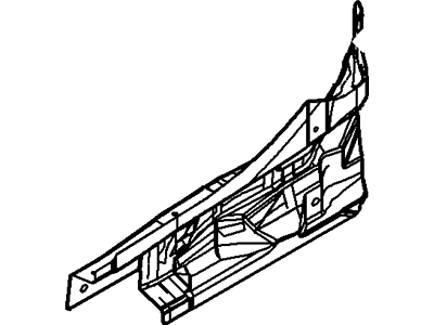 Ford New 2007-2012 Fits Ford / Lincoln / Mercury Fusion / MKZ / Milan Extension - Rear Floor Side Member Base No., Part # 9E5Z5410456A