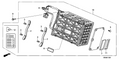 Honda New 2003-2005 Fits Honda Civic Label, High Voltage Caution, Part # 1K812-PZA-A01