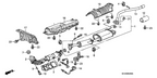New 2007-2008 Fits Honda Element Tail, Exhuast, Part # 18330-SCV-A52