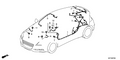 New 2011-2012 Fits Honda CR-Z Tailgate Wire Harness, Part # 32109-SZT-A10