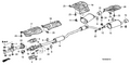 Honda New 2008-2009 Fits Honda Accord Driver Side Exhaust Muffler, Part # 18305-TE1-A01