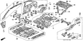 Honda New 1997-2000 Fits Honda Civic Left Rear Frame, Part # 65660-S02-A02ZZ