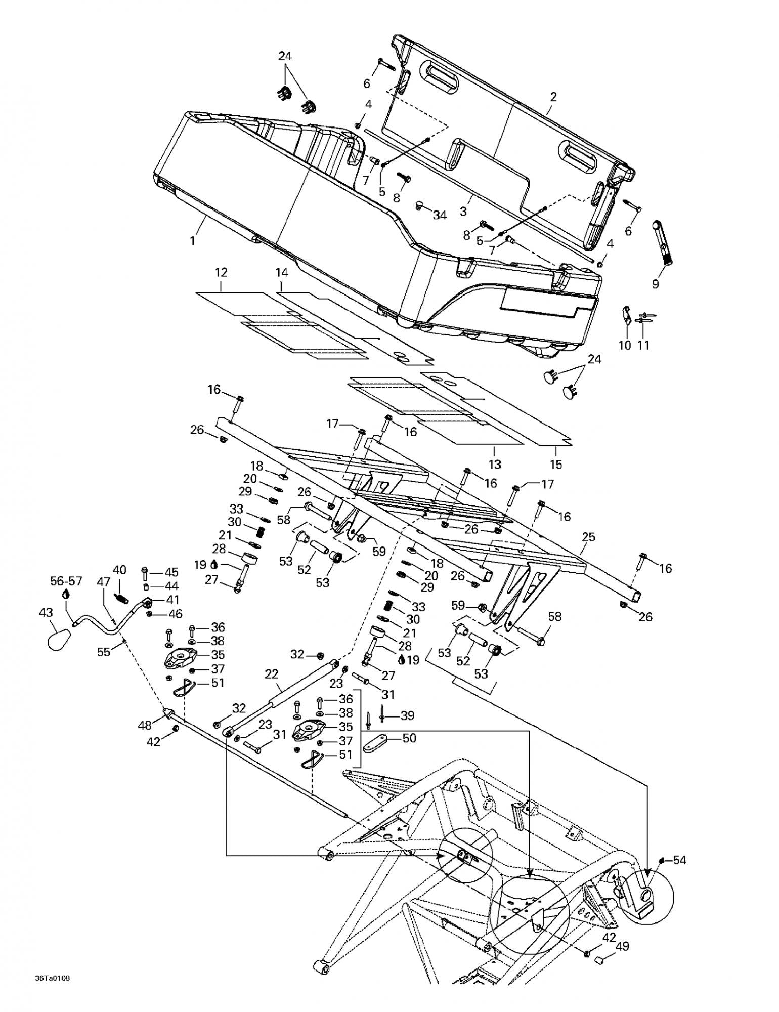 Fits 2001/2003/2004/2005 Can-Am Traxter XL / Traxter XL, 7448 Models Hex Plastite Screw M6.81 X 45, OEM Part # 243164540