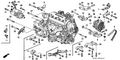 New 1996-2005 Fits Honda Civic Stiffener, FR. Engine, Part # 11950-P2J-000
