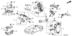 New 2008-2010 Fits Honda Accord Driver Fuse Box Assembly, Part # 38200-TA0-A41
