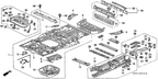 New 1999-2008 Fits Honda Odyssey Flange, L. Frame End, Part # 65669-S0X-A00ZZ