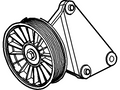 Ford New 2008-2010 Fits Ford E-150 / E-250 / E-350/E-350 Super Duty Pulley Base No. 8678c, Part # 8C2Z8678A