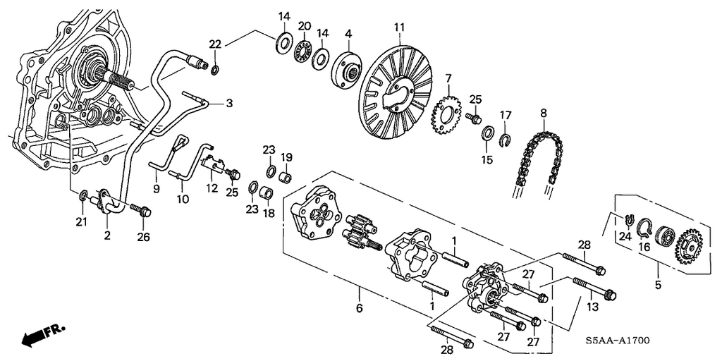 New 2001-2005 Fits Honda Civic Hub, Drive Sprocket, Part # 23954-PLY-000