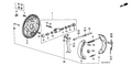 Honda New 1984-1989 Fits Honda Accord Rear Brake Shoe, Part # 43153-SV4-505