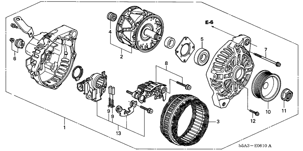 New 2001-2005 Fits Honda Civic Rotor Assembly, Part # 31101-PLC-004