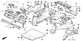 New 2003-2007 Fits Honda Accord Cover Assy., Jack *NH120L* (STAR BLACK), Part # 84690-SDA-A01ZA