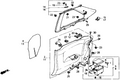 Honda New 1989 Fits Honda Accord Lining Assy., R. Side *Y18L/Y18L* (SILKY IVORY/SILKY IVORY), Part # 83730-SG7-A11ZA
