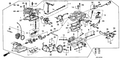 Honda New 1986-1989 Fits Honda Accord Diaphragm Set (Second), Part # 16020-PG6-005