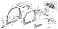 Honda New 2008-2012 Fits Honda Accord Stiffener, L. FR. Pillar, Part # 63520-TE0-A00ZZ