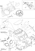 Fits 2004 Ski-Doo Elite 1500 1st Edition / Elite 1500 2nd Edition Gray Dart, OEM Part # 517303276