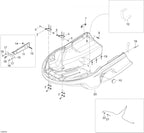 Fits 2006-2007 Ski-Doo Skandic LT 440F LH Bracket, OEM Part # 605351521