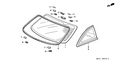 Honda New 1998-2002 Fits Honda Accord Cover, Terminal *NH220L* (CLEAR GRAY), Part # 73223-S84-A01ZD