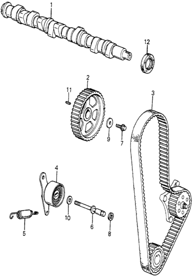 Honda New 1984-1985 Fits Honda Accord Camshaft, Part # 14111-PD2-670